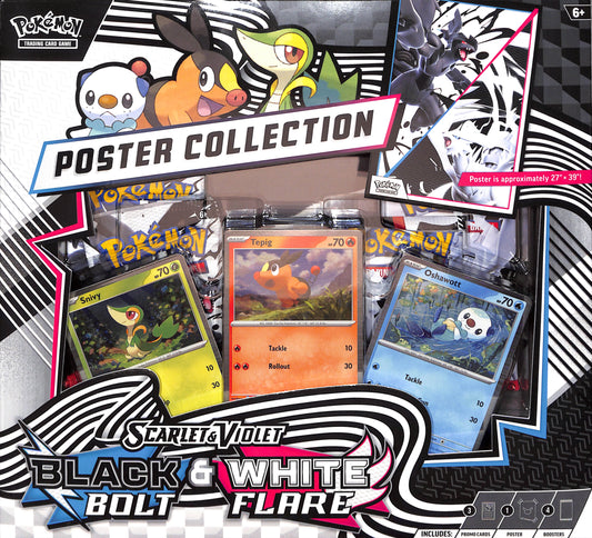Pokemon - Scarlet & Violet: Black Bolt & White Flare Poster Collection - Sealed Wax