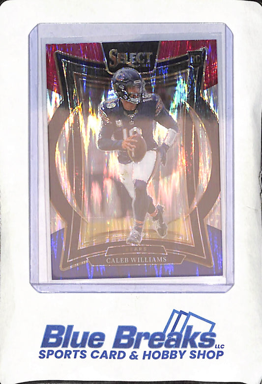 2024 Panini Select - Caleb Williams - Red, White & Blue Concourse - RC - Chicago Bears - Football - #25
