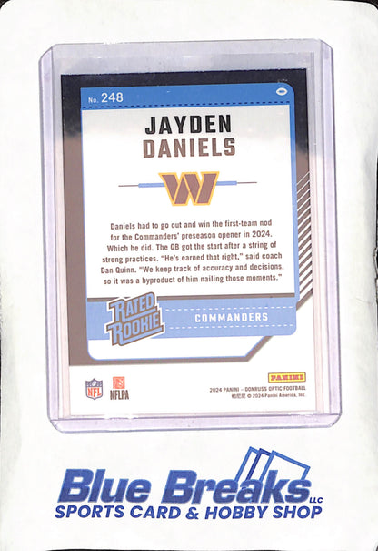 2024 Donruss Optic - Jayden Daniels - Washington Commanders - Football - Rated Rookie - #248