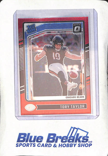 2024 Donruss Optic - Tory Taylor - Red Stars Rated Rookie - Chicago Bears - Football - #278