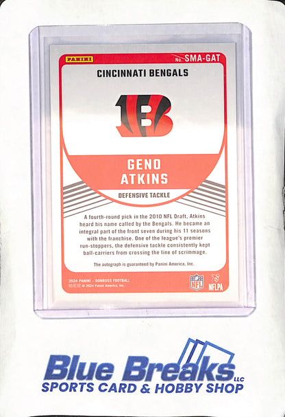 2024 Panini Donruss - Geno Atkins - Cincinnati Bengals - Signature Marks Autograph - #SMA-GAT