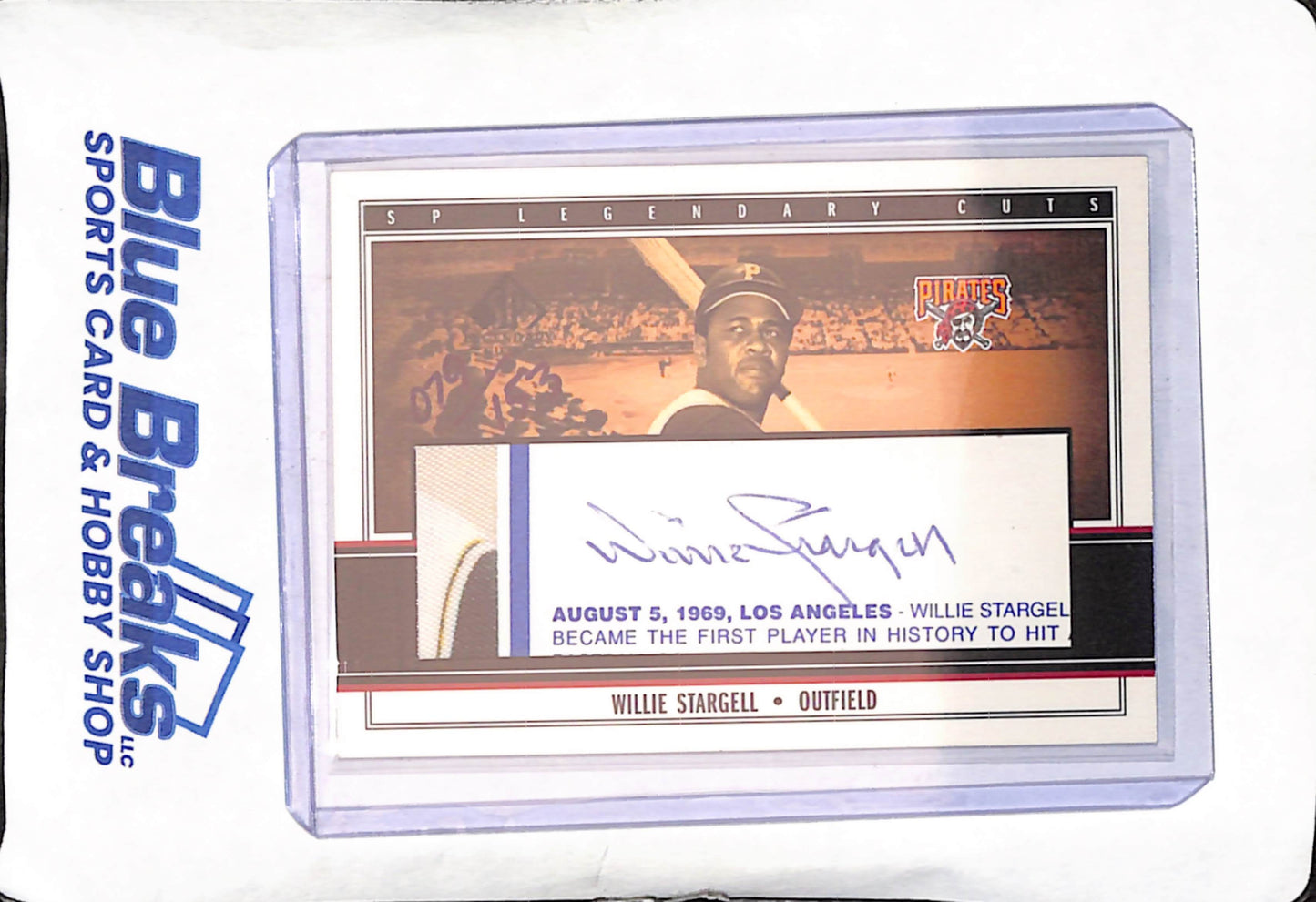 2002 Upper Deck SP Legendary Cuts - Willie Stargell - Cut Autograph - 75/153 - Pittsburgh Pirates - Baseball - #WSt