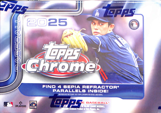 2025 Topps Chrome Baseball Blaster Box - Sealed Wax