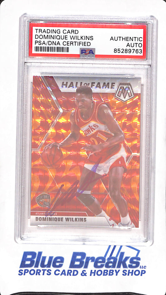 2019 Panini Mosaic - Dominique Wilkins - In Person Autograph - PSA/DNA Certified - Atlanta Hawks - Basketball - #294