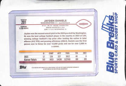 2024 Topps Chrome - Refractor - Jayden Daniels - RC - #201 - Football - Commanders