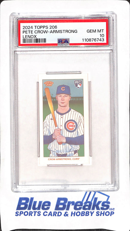 2024 Topps 206 - Lenox - Pete Crow-Armstrong - RC - Baseball - PSA 10 - Cubs