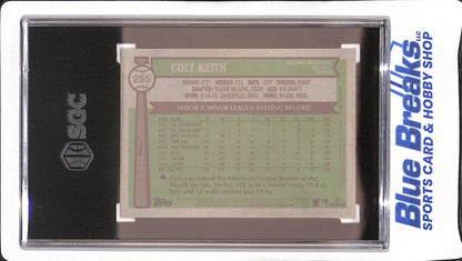 2025 Topps Heritage - Colt Keith - Orange Chrome Refractor - 1/25 - Detroit Tigers - Baseball - SGC 9.5 - #255