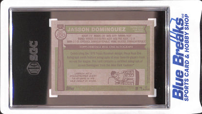 2025 Topps Heritage - Jasson Dominguez - Autograph - New York Yankees - Baseball - SGC 9.5 - #ROA-JDO