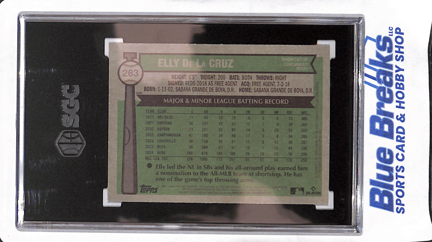 2025 Topps Heritage - Elly De La Cruz - Image Variation - Cincinnati Reds - Baseball - SGC 9.5 - #263