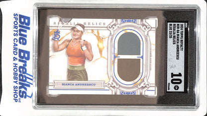 2024 Topps Royalty - Bianca Andreescu - Regalia Relics - Blue - 23/25 - Tennis - SGC 10 - RER-BA
