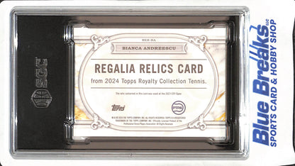 2024 Topps Royalty - Bianca Andreescu - Regalia Relics - Blue - 23/25 - Tennis - SGC 10 - RER-BA