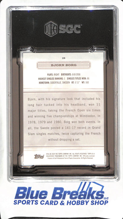 2024 Topps Royalty - Bjorn Borg - 95/99 - Tennis - SGC 9 - #28