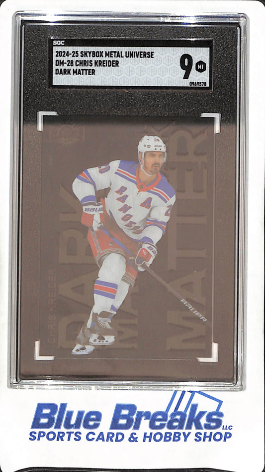 2024-25 Skybox Metal Universe - Chris Kreider - Dark Matter - New York Rangers - Hockey - SGC 9 - #DM-28