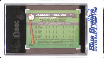 2025 Topps Heritage - Jackson Holliday - '76 Redefined Holographic - Baltimore Orioles - Baseball - SGC 10 - #76R-5