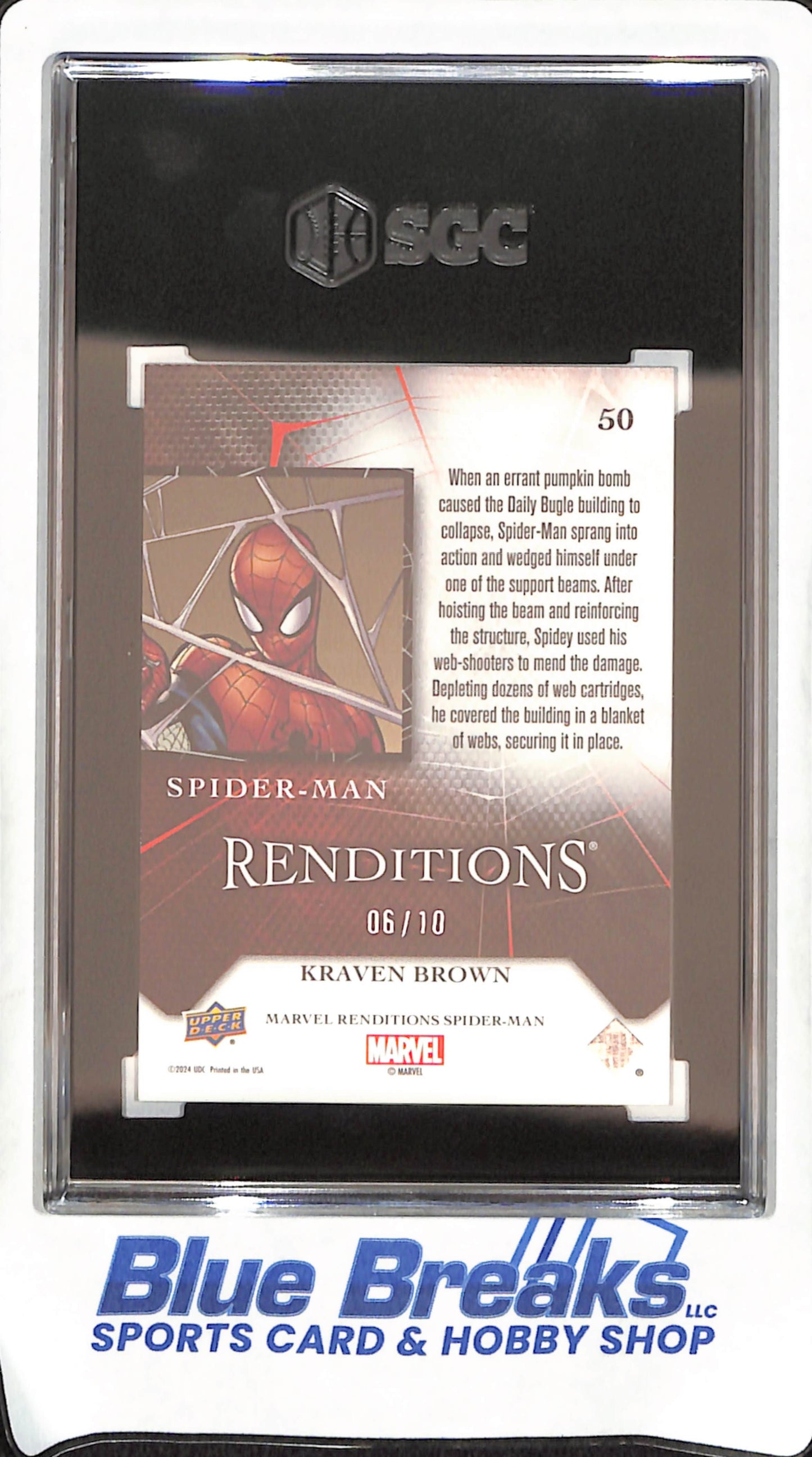 2024 Upper Deck Marvel - Spider-Man - Krave Brown Renditions - 6/10 - SGC 9.5 - #50