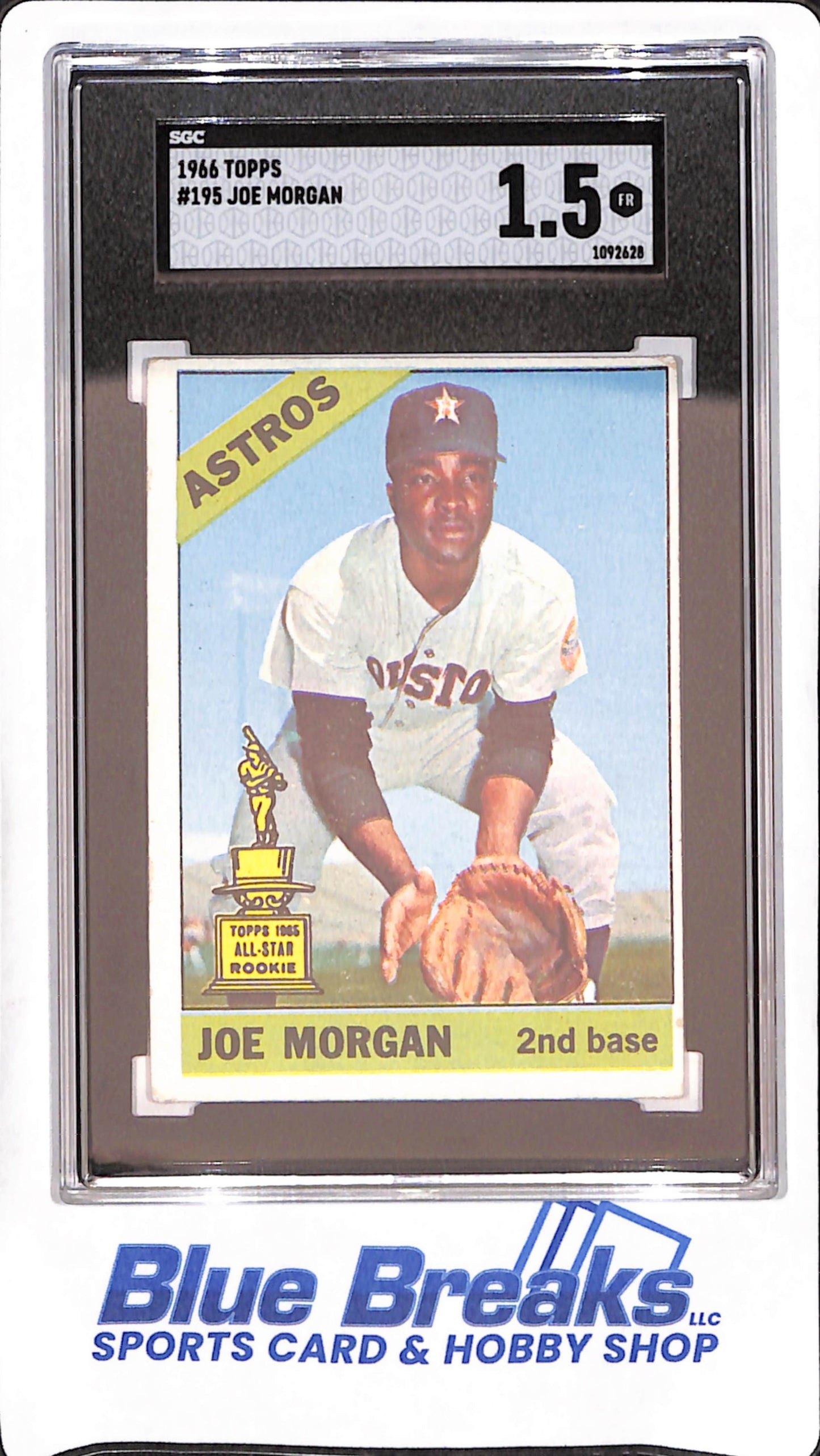 1966 Topps - Joe Morgan - Houston Astros - Baseball - SGC 1.5 -  #195
