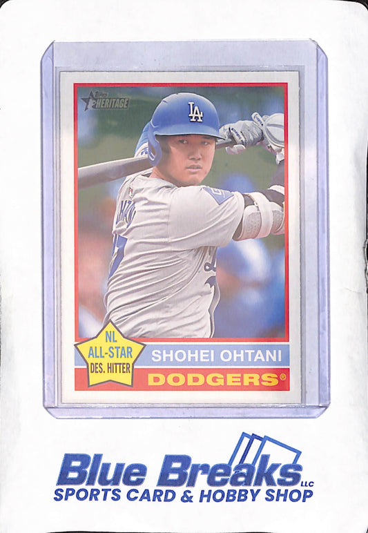 2025 Topps Heritage - Shohei Ohtani - Flipped Bat Variation - Los Angeles Dodgers - Baseball - #148