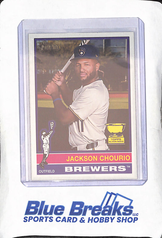 2025 Topps Heritage - Jackson Chourio - Cartoon Variation - Milwaukee Brewers - Baseball - #106