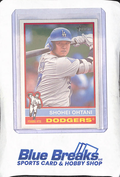 2025 Topps Heritage - Shohei Ohtani - Alternate Cartoon Variation - Los Angeles Dodgers - Baseball - #148