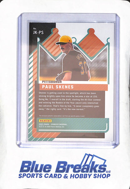 2024 Panini Donruss - Paul Skenes - Jersey Kings Relic - Pittsburgh Pirates - Baseball - #JK-PS