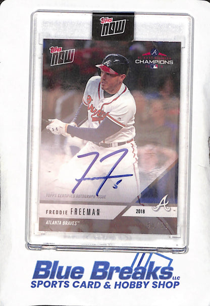 2018 Topps Now - Freddie Freeman - Champions Autograph - Atlanta Braves - Baseball - #PS-48A