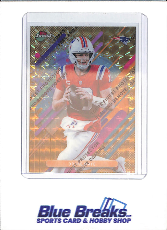 2025 Topps Finest - Drake Maye - Gold Geometric - 15/20 - New England Patriots - Football - #243
