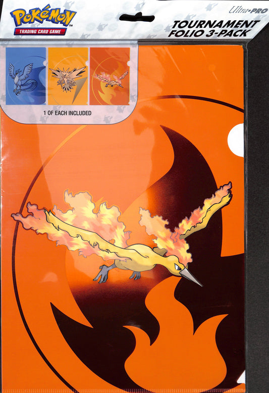 Ultra-Pro - Tournament Folio 3-Pack Featuring Articuno, Zapdos, Moltres - Supplies