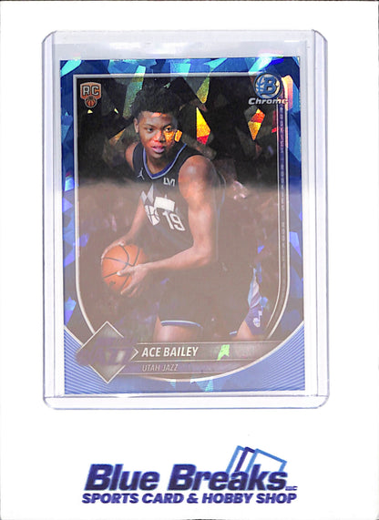 2025-26 Bowman Chrome Sapphire - Ace Bailey - RC - Utah Jazz - Basketball - #BCV-5