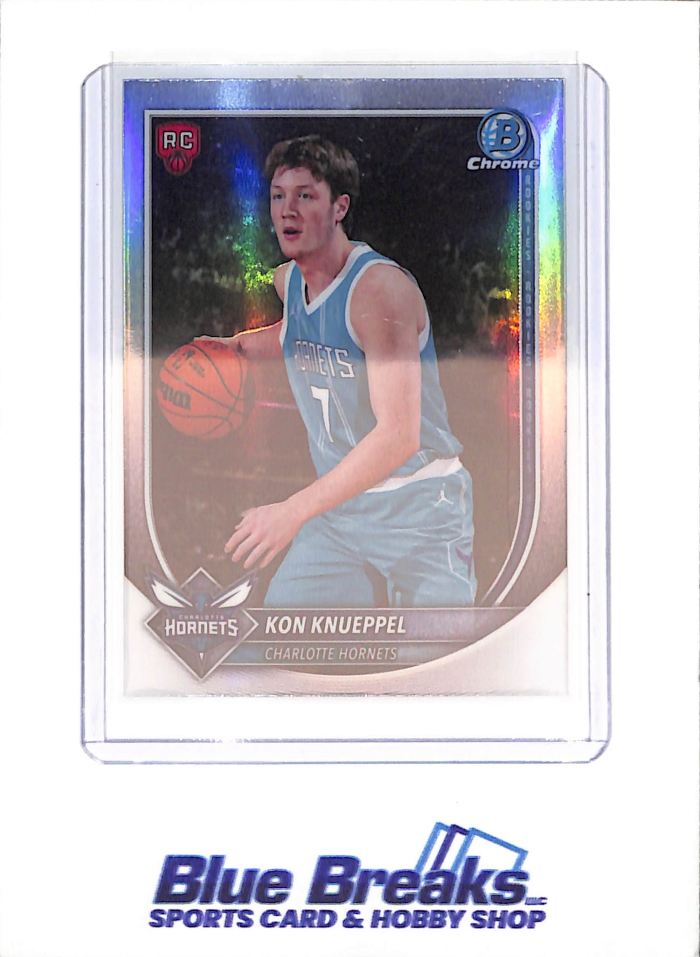 2025-26 Bowman Chrome - Kon Knuppel - Red RC - Charlotte Hornets - Basketball - #BRR-4