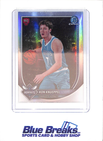 2025-26 Bowman Chrome - Kon Knuppel - Red RC - Charlotte Hornets - Basketball - #BRR-4