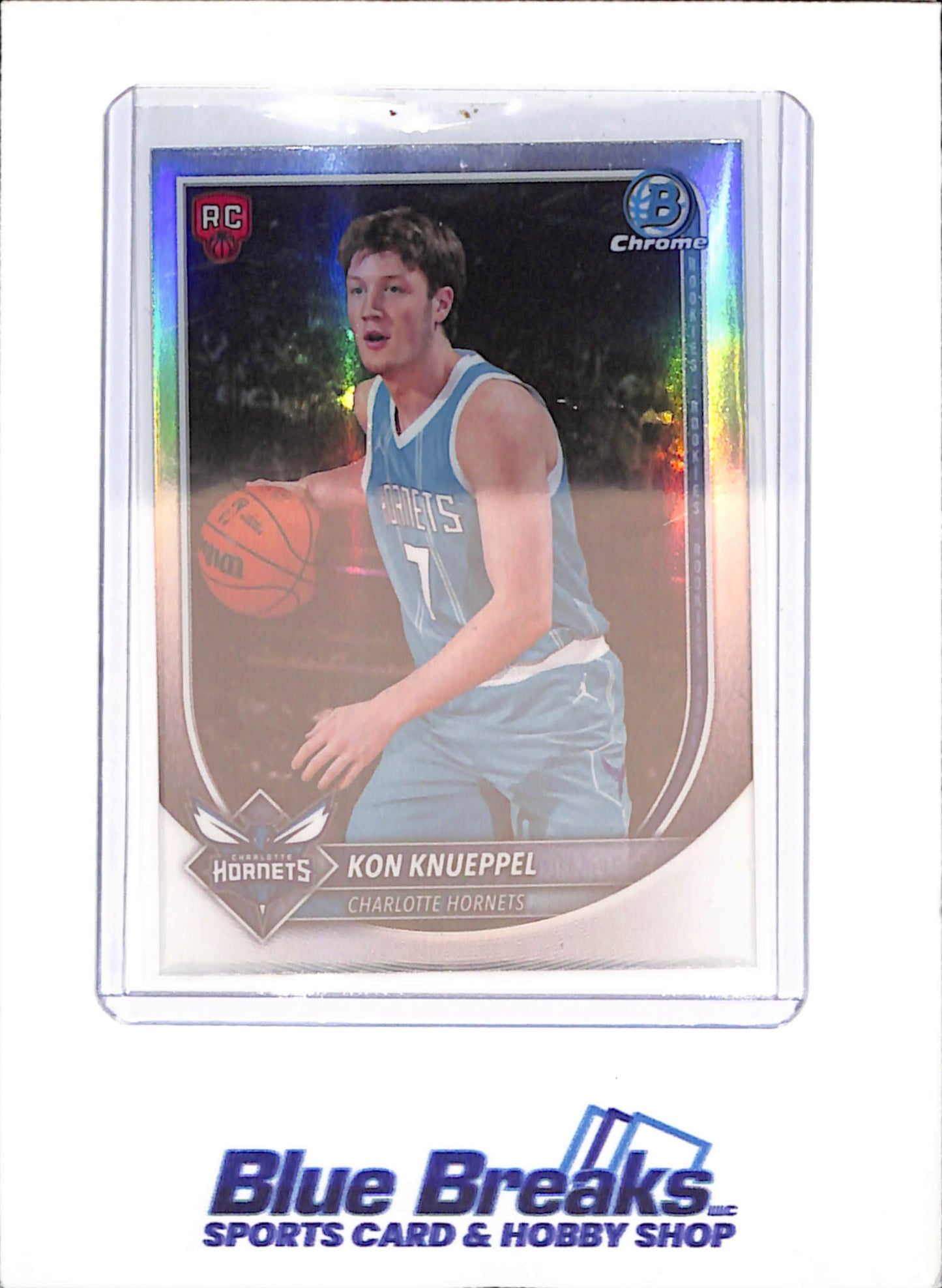 2025-26 Bowman Chrome - Kon Knuppel - Red RC - Charlotte Hornets - Basketball - #BRR-4