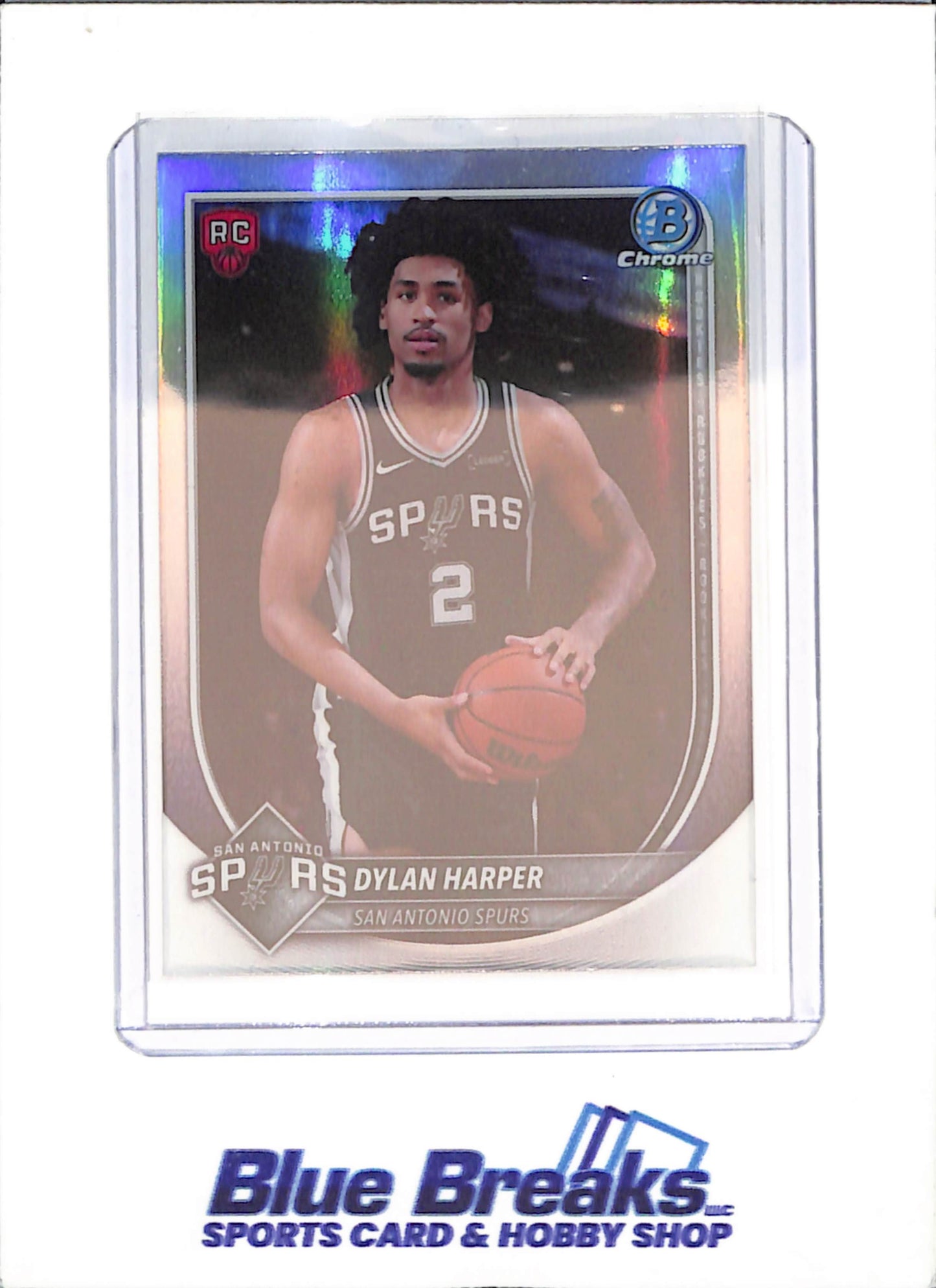 2025-26 Bowman Chrome - Dylan Harper - Red RC - San Antonio Spurs - Basketball - #BRR-2