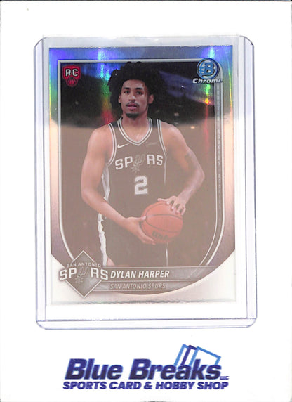 2025-26 Bowman Chrome - Dylan Harper - Red RC - San Antonio Spurs - Basketball - #BRR-2