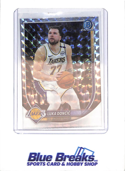 2025-26 Bowman Chrome - Luka Doncic - Geometric Refractor - Los Angeles Lakers - Basketball - #BCV-123