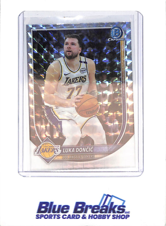 2025-26 Bowman Chrome - Luka Doncic - Geometric Refractor - Los Angeles Lakers - Basketball - #BCV-123