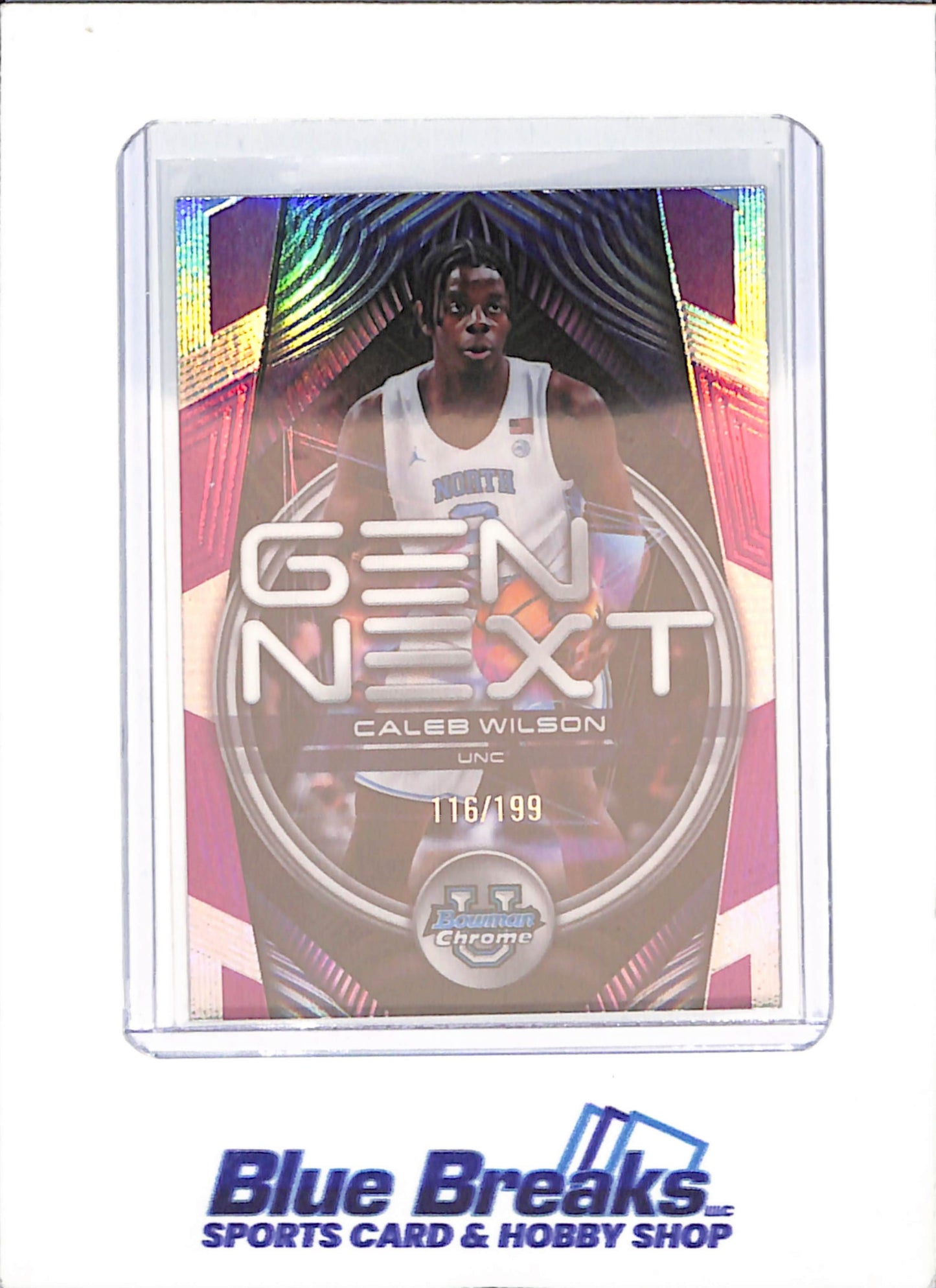 2025-26 Bowman U Chrome - Caleb Wilson - Gen Next - 116/199 - University of North Carolina - Basketball - #GN-9