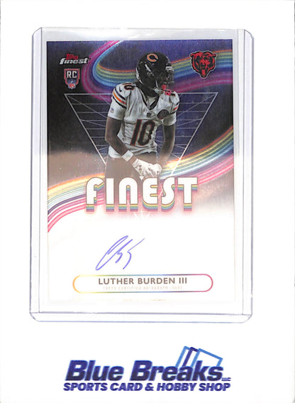 2025 Topps Finest - Luther Burden III - Finest Autograph - RC - Chicago Bears - Football - #RFA-LB