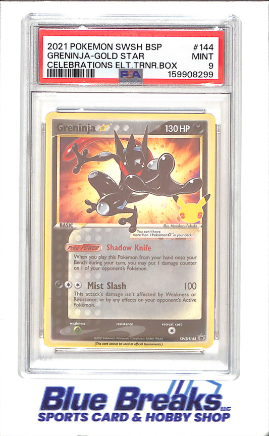 2021 Pokemon Sword & Shield - Greninja Gold Star - Celebrations ETB - Black Star Promo - #SWSH144
