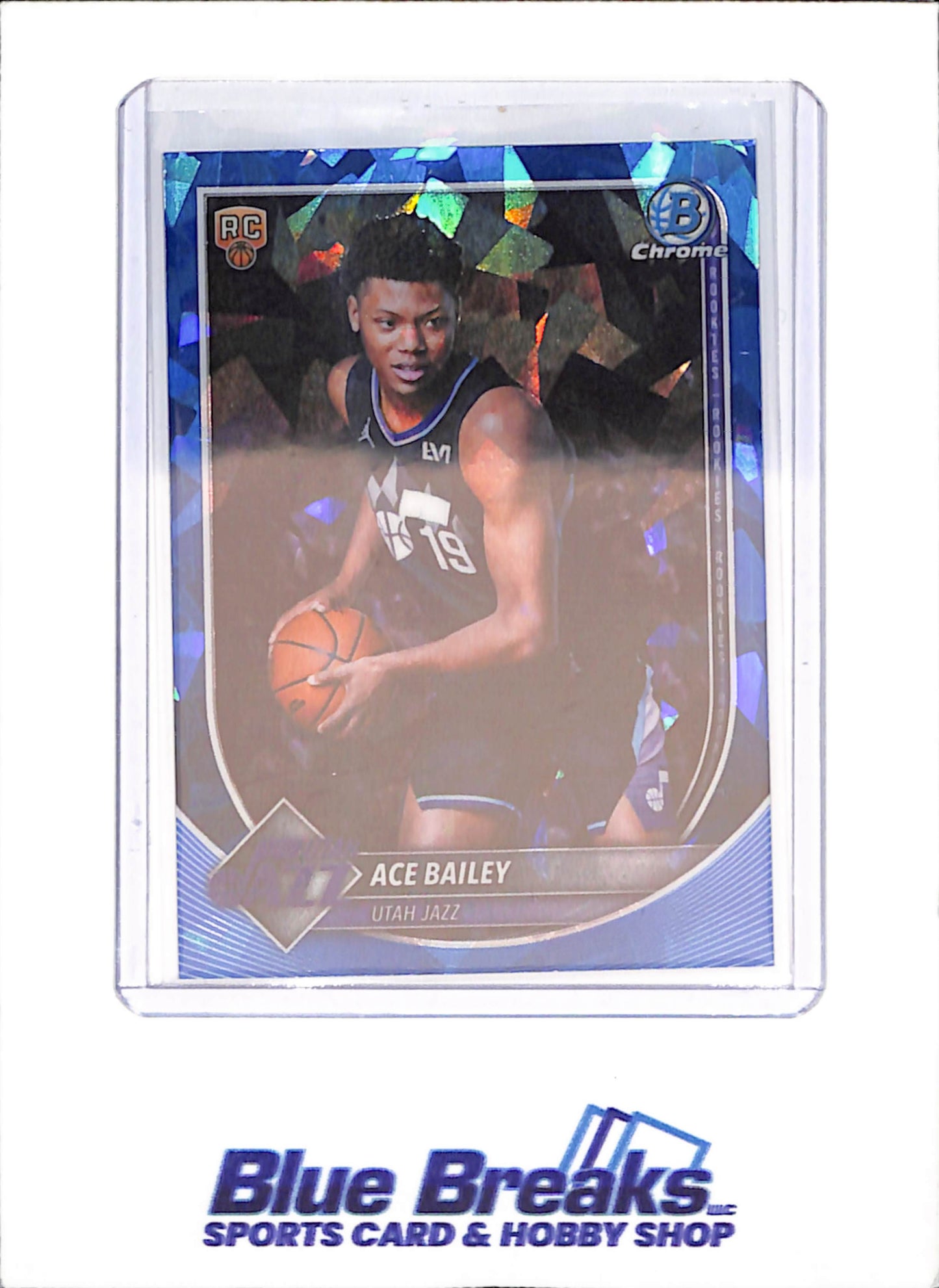 2025-26 Bowman Chrome Sapphire - Ace Bailey - RC - Utah Jazz - Basketball - #BCV-5