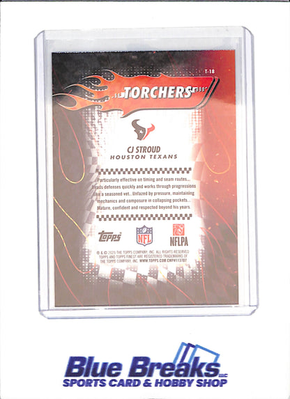 2025 Topps Finest - CJ Stroud - Torchers - 11/150 - Houston Texans - Football - #T-18