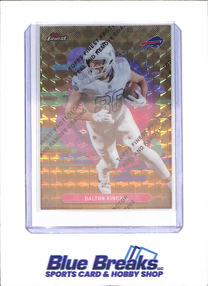 2025 Topps Finest - Dalton Kincaid - Gold Geometric - 8/25 - Buffalo Bills - Football - #179
