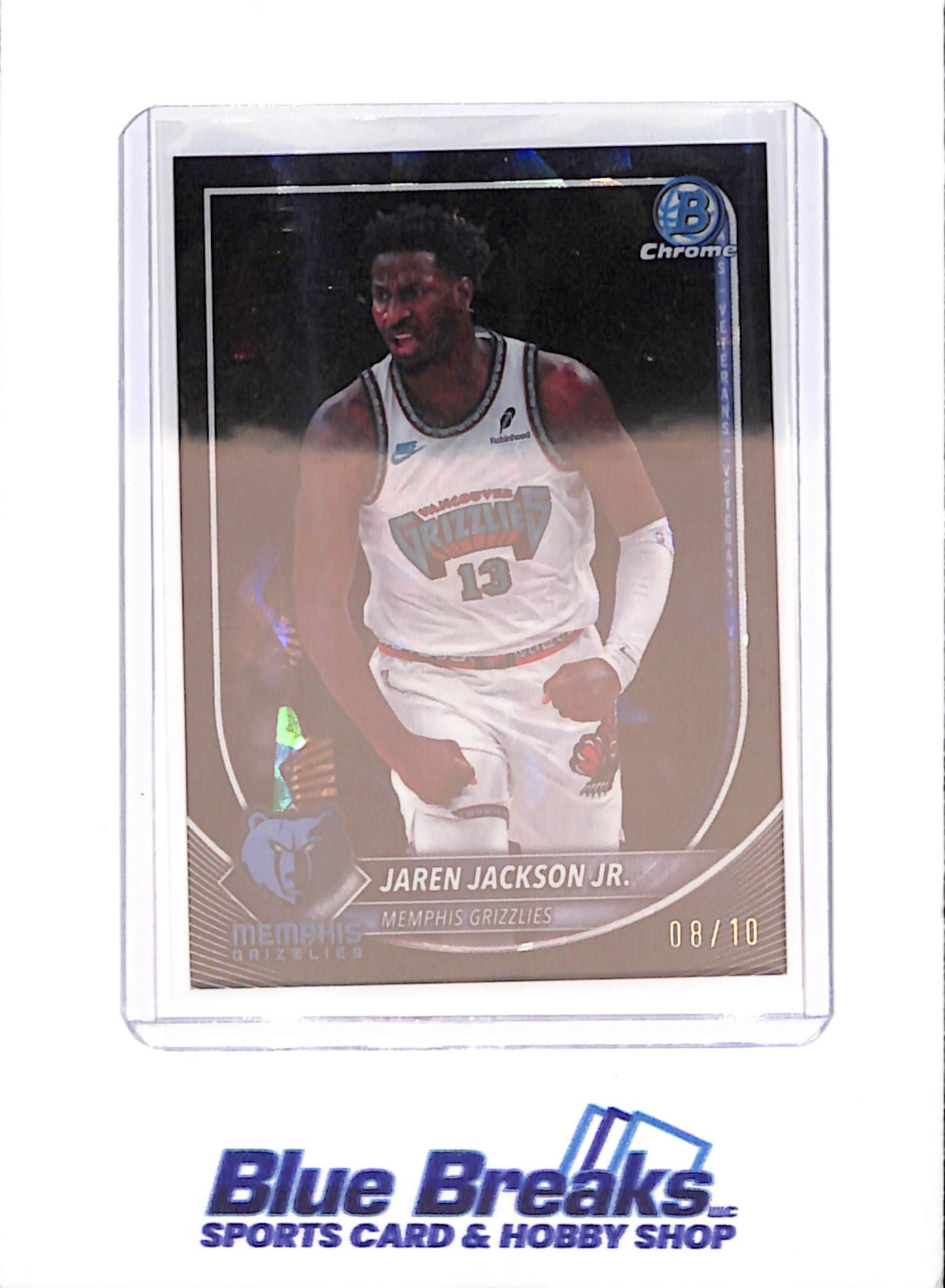 2025-26 Bowman Chrome - Jaren Jackson Jr - Black - 8/10 - Memphis Grizzlies - Basketball - #BCV-137