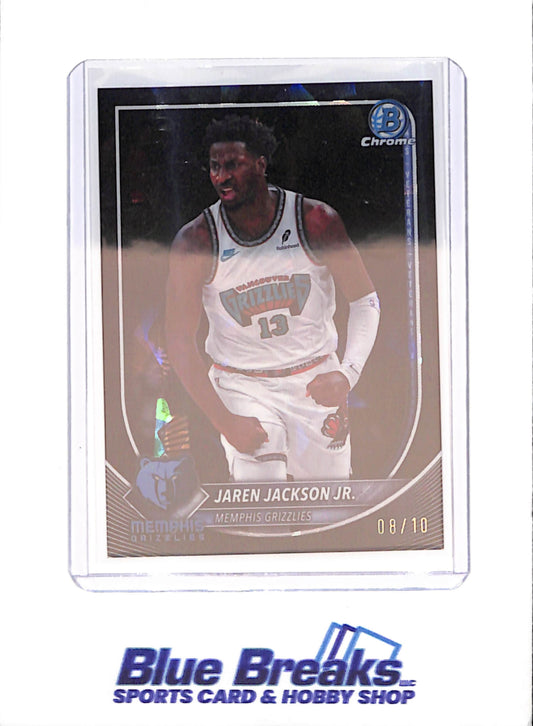 2025-26 Bowman Chrome - Jaren Jackson Jr - Black - 8/10 - Memphis Grizzlies - Basketball - #BCV-137