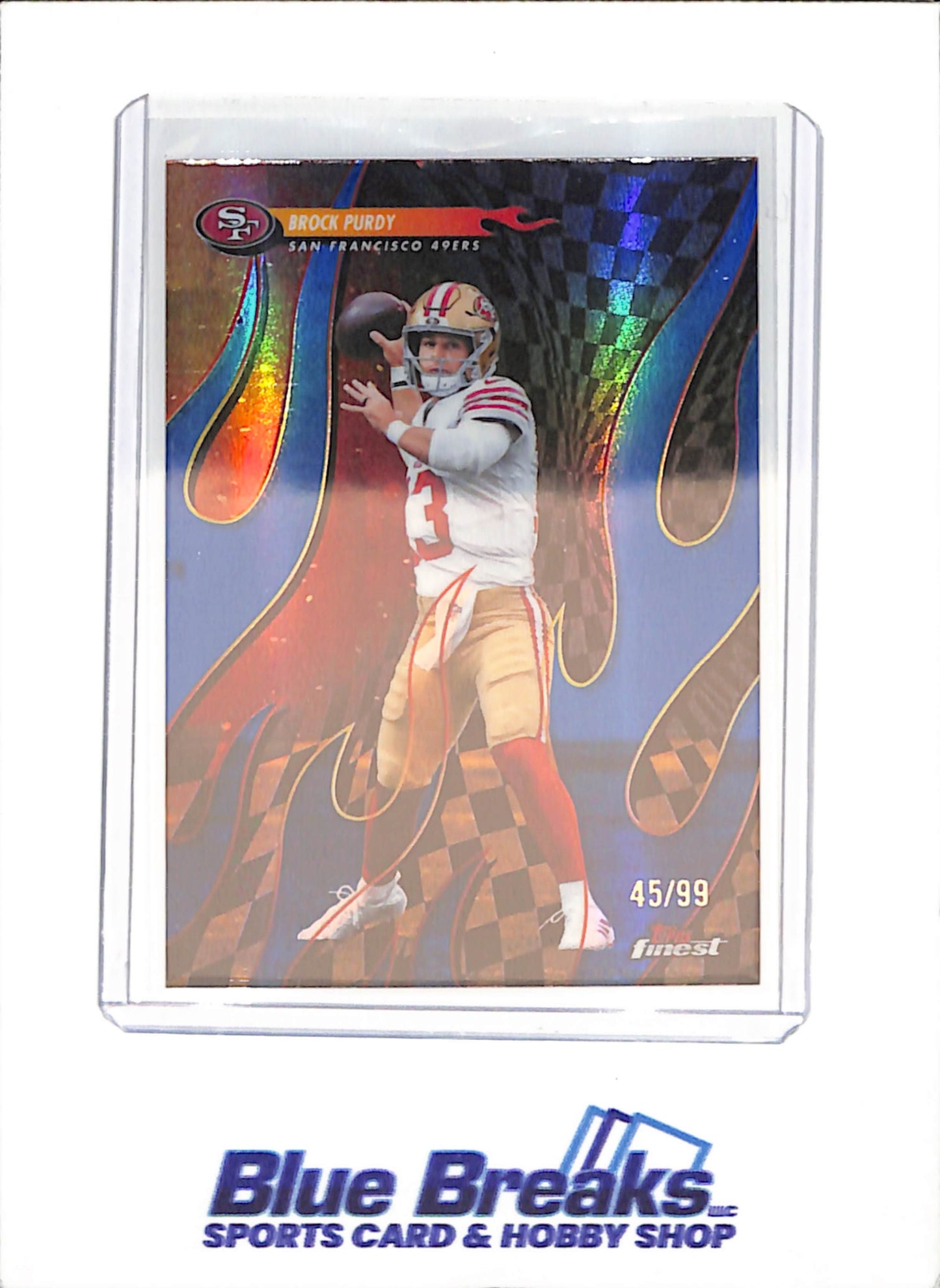 2025 Topps Finest - Brock Purdy - Torchers - 45/99 - San Francisco 49ers - Football - #T-28