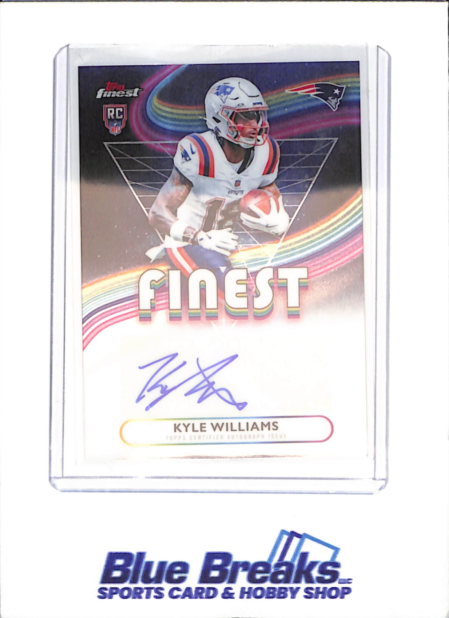 2025 Topps Finest - Kyle Williams - Finest Autograph - RC - New England Patriots - Football - #RFA-KW