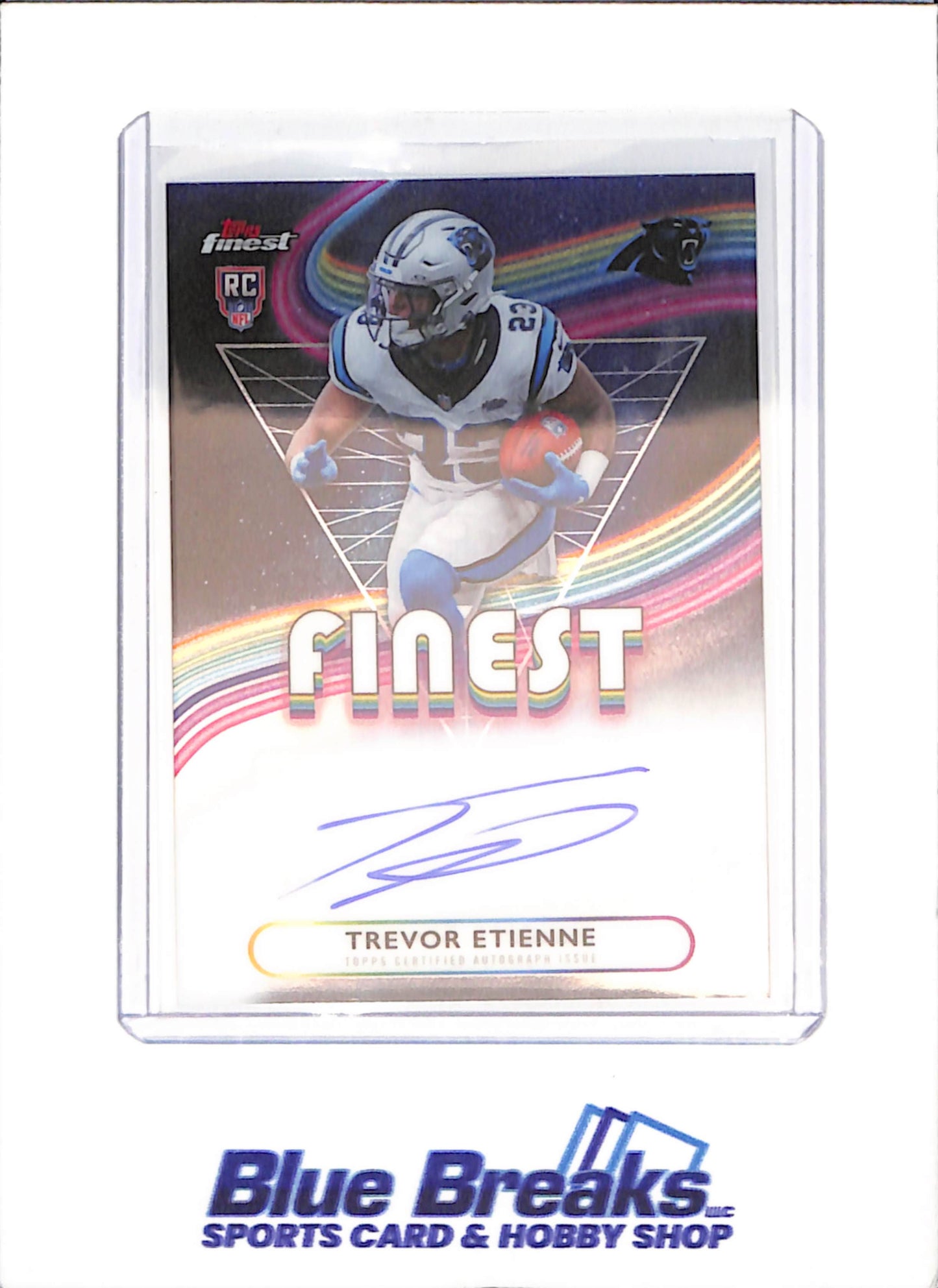 2025 Topps Finest - Trevor Etienne - Finest Autograph - RC - Carolina Panthers - Football - #RFA-TE