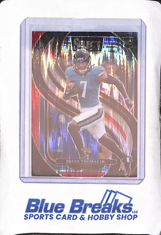 2024 Panini Select - Brian Thomas Jr - Red and Black Premier Level Shock RC - Jacksonville Jaguars - Football - #143
