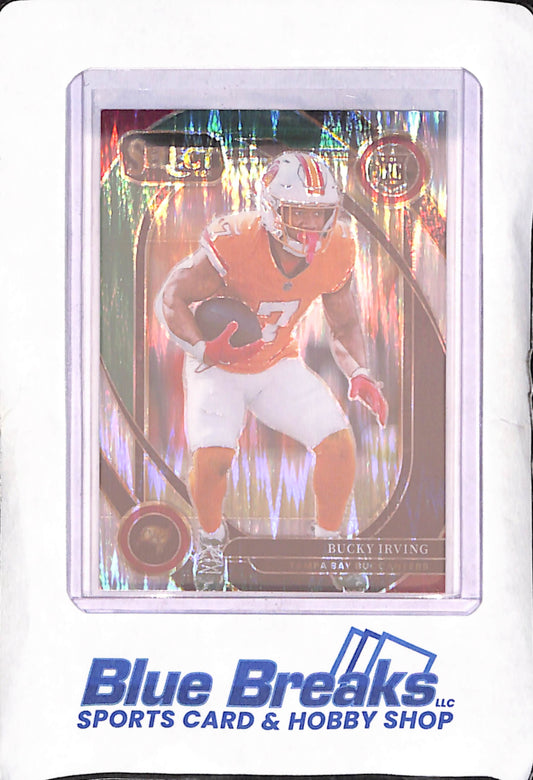 2024 Panini Select - Bucky Irving - Green & Black Shock Club Level RC - Tampa Bay Buccaneers - Football - #239