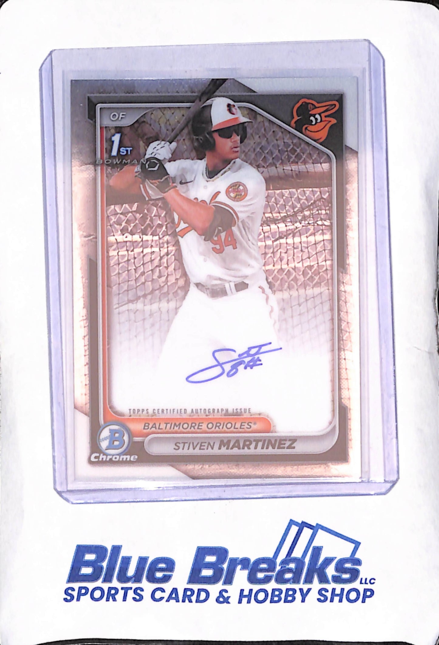 2024 Bowman Chrome - Stiven Martinez - 1st Bowman Autograph - Baltimore Orioles - Baseball - #CPA-SM
