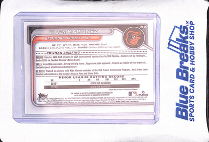 2024 Bowman Chrome - Stiven Martinez - 1st Bowman Autograph - Baltimore Orioles - Baseball - #CPA-SM